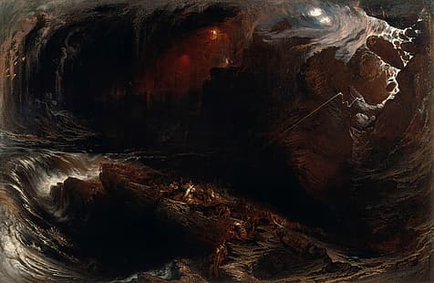 Джон Мартин, классическое искусство, живопись, классическое искусство, Потоп, HD обои HD wallpaper