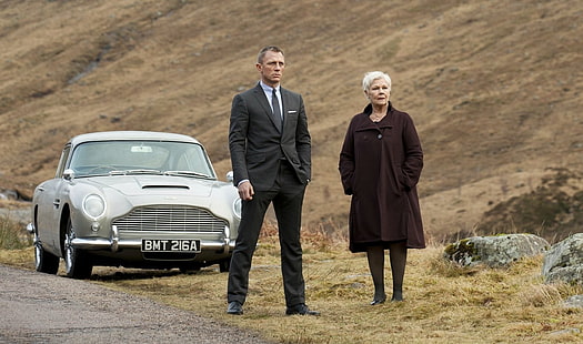 James Bond, Skyfall, Daniel Craig, Judi Dench, HD wallpaper HD wallpaper