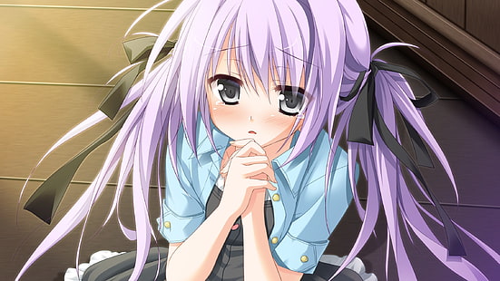 rambut ungu, gadis anime, 1/2 Musim Panas, Kuonji Sora, novel visual, anime, Wallpaper HD HD wallpaper