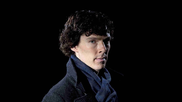 Бенедикт Камбербэтч, синее пальто, Бенедикт Камбербэтч, Шерлок Холмс, Британия, HD обои