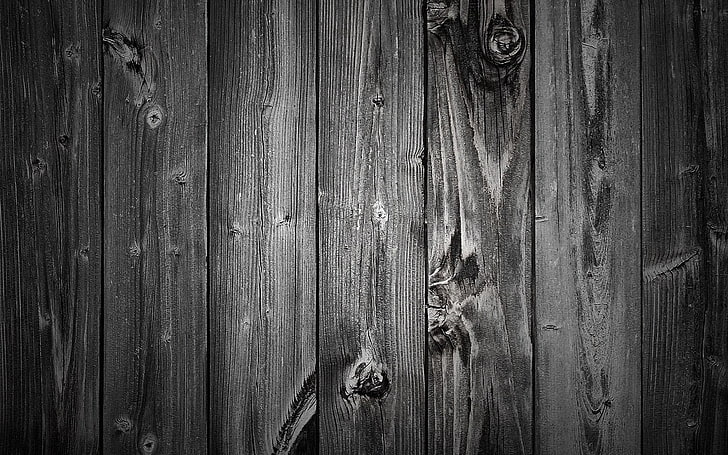 svart träskiva, grå, staketet, trä, HD tapet