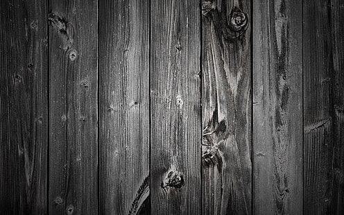 schwarzes Holzbrett, grau, der Zaun, aus Holz, HD-Hintergrundbild HD wallpaper