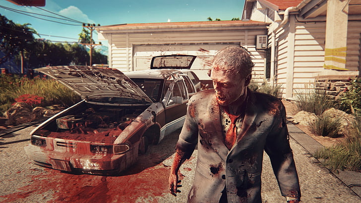 zrzut ekranu z gry zombie, Dead Island 2, gra komputerowa, gry wideo, zombie, krew, Dead Island, Tapety HD