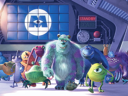 Monsters inc monsters-Movies Posters HD Wallpaper, HD wallpaper HD wallpaper