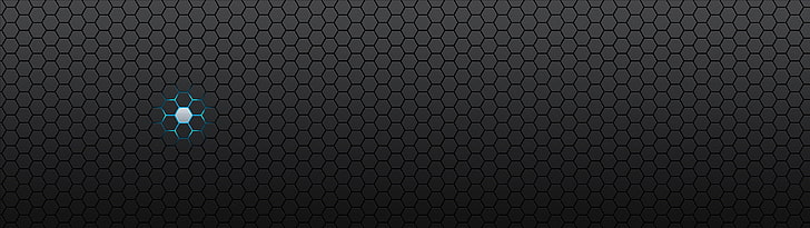black and blue wallpaper, minimalism, hexagon, abstract, digital art, pattern, selective coloring, texture, HD wallpaper