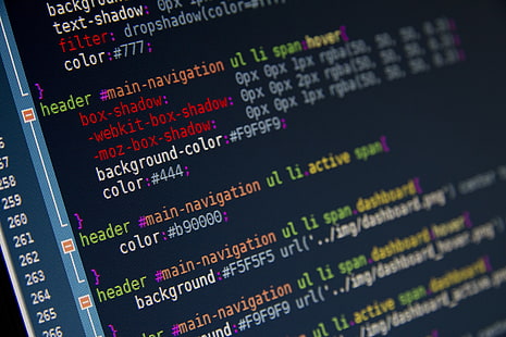multicolored text screengrab, syntax highlighting, code, color codes, CSS, computer, pixels, Computer screen, logic, HD wallpaper HD wallpaper