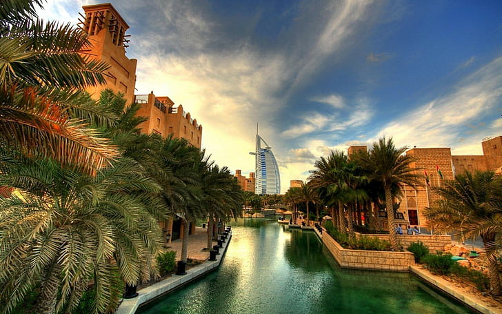 världen, 1920x1200, Burj Al Arab, Dubai, Förenade Arabemiraten, Förenade Arabemiraten, Asien, HD tapet