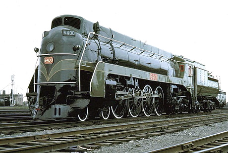 engine, locomotive, railroad, railway, tracks, tractor, train, HD wallpaper HD wallpaper