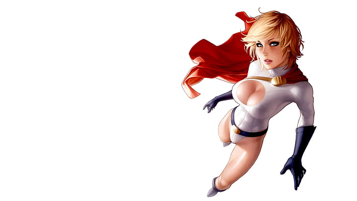 White Power Girl DC HD, dibujos animados / cómic, blanco, niña, cc, potencia, Fondo de pantalla HD