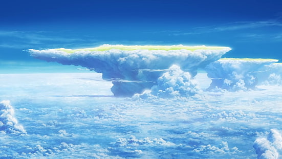 Anime, Resistindo Com Você, Nuvem, HD papel de parede HD wallpaper