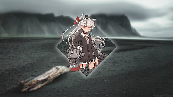 anime, filles anime, Collection Kantai, Amatsukaze (Kancolle), picture-in-picture, Fond d'écran HD