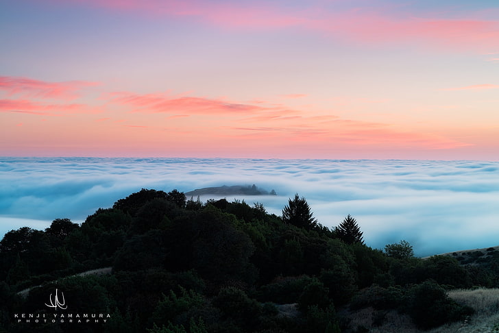 bulutlar, gün batımı, dağ, fotoğrafçı, Kenji Yamamura, HD masaüstü duvar kağıdı