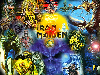 Eddie Iron Maiden Eddie Entertainment Musik HD Art, Musik, Iron Maiden, Maiden, Metal, Eddie, HD-Hintergrundbild HD wallpaper