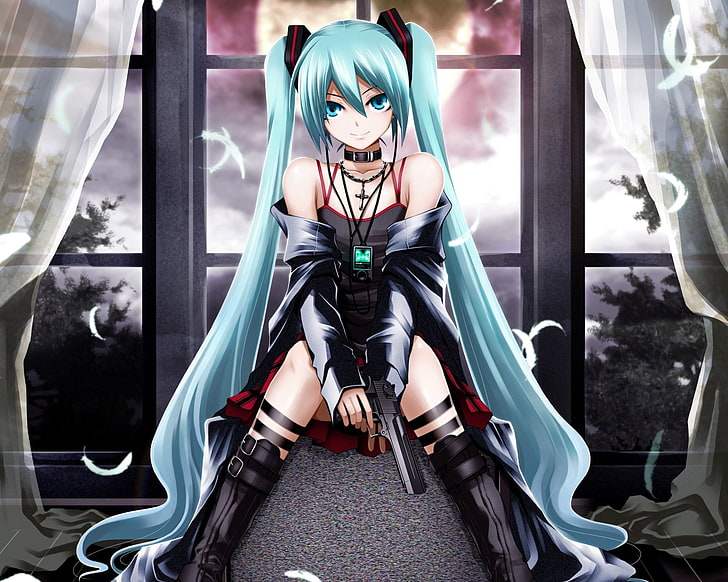 weibliche Anime Charakter digitale Tapete, Anime, Vocaloid, Hatsune Miku, HD-Hintergrundbild