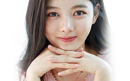 yoojung, kim, kpop, dziewczyna, uśmiech, Tapety HD HD wallpaper