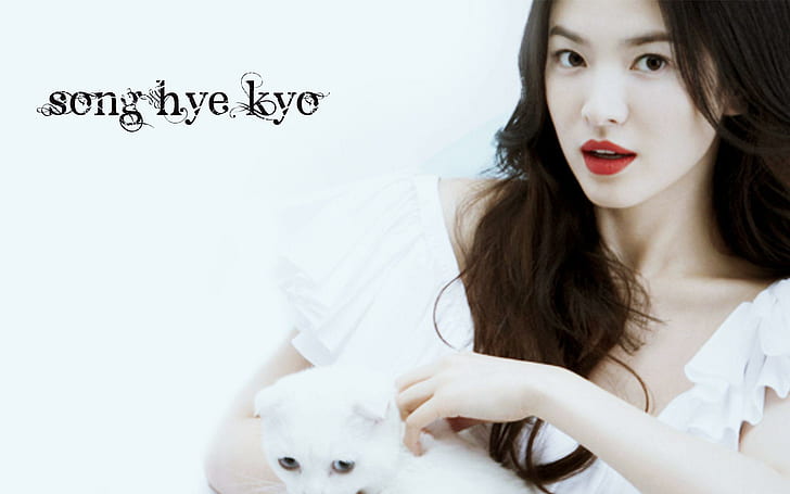 Song Hye Kyo Red Lips, 1920x1200, song hye kyo, aktorka, południowokoreańska aktorka, czerwone usta, Tapety HD
