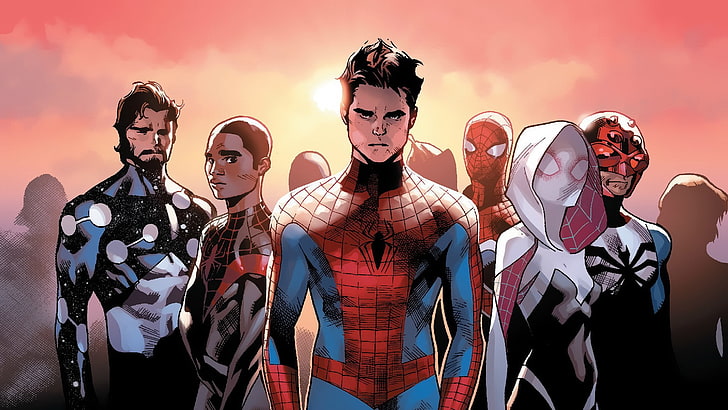 หนังสือการ์ตูน, Marvel Comics, Miles Morales, Spider Gwen, spider man, x px, วอลล์เปเปอร์ HD