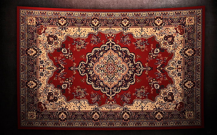 red and white area rug, carpet, it, forsakest, HD wallpaper