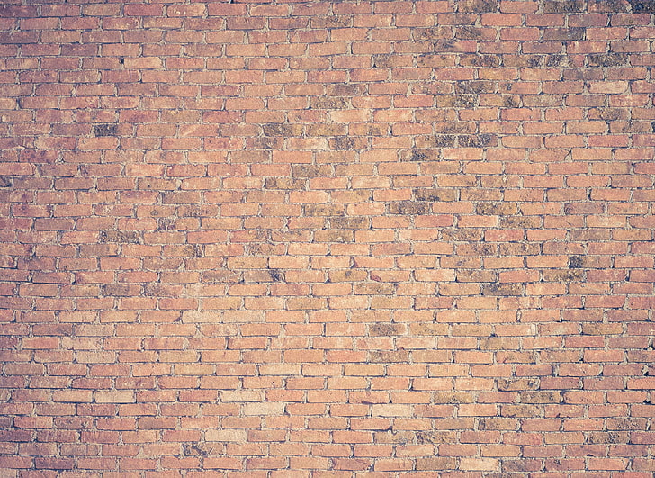 brown brick wall, brick wall, texture, surface, HD wallpaper