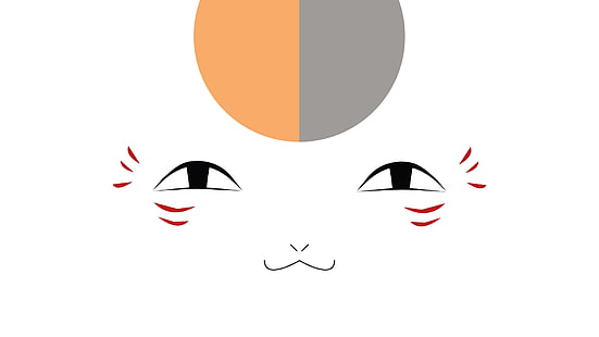 cat face digital artwork, Natsume Book of Friends, Natsume Yuujinchou, HD wallpaper HD wallpaper