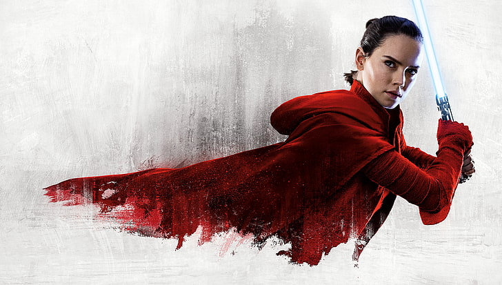 Daisy Ridley, Rey, 4K, Star Wars: The Last Jedi, Fondo de pantalla HD