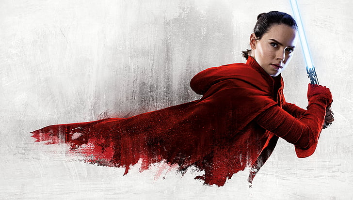 حرب النجوم: The Last Jedi ، Daisy Ridley ، Rey ، 4K، خلفية HD