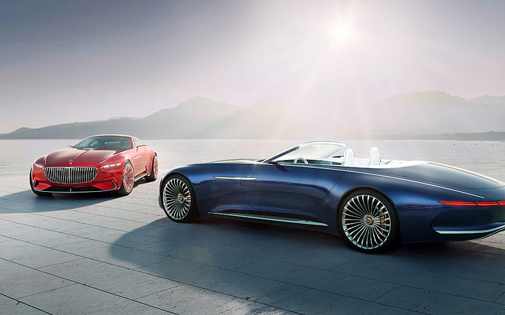 Vision Mercedes Maybach 6 Coupe Cabriolet 4K, Mercedes, Vision, Coupe, Cabriolet, Maybach, HD тапет