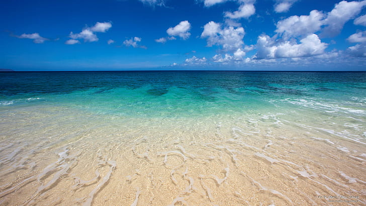 Ke lki Beach、オアフ島、ハワイ、ビーチ、 HDデスクトップの壁紙