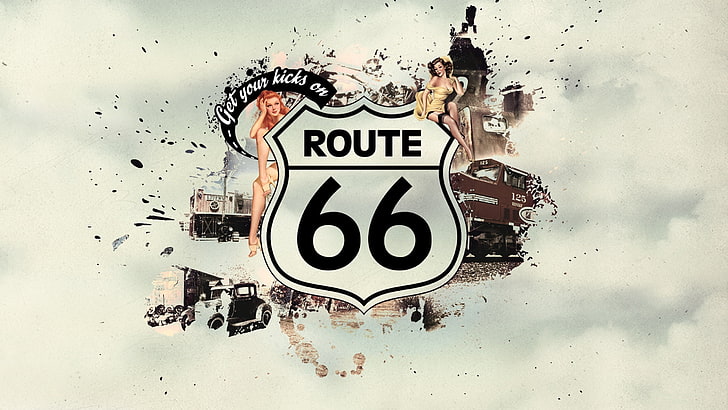Route 66 wallpaper, car, machine, style