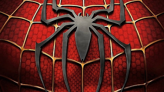 Лого на Marvel Spider-Man, лого, Marvel Comics, Spider-Man, HD тапет HD wallpaper