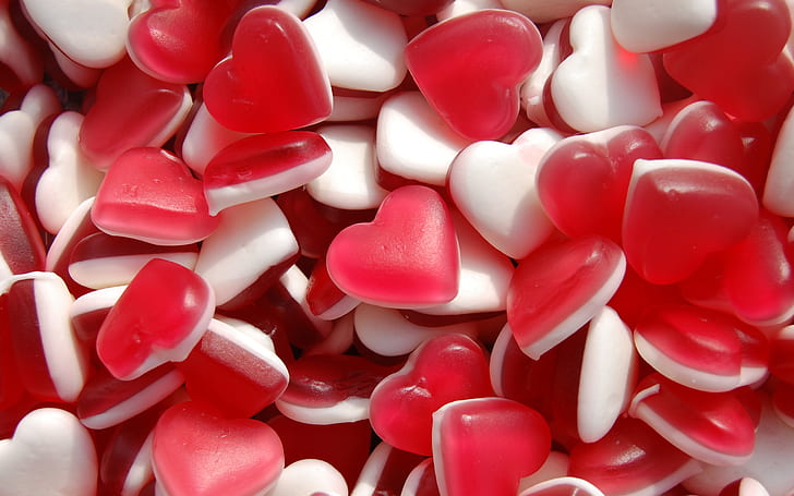 Heart Candy Jellies Wide Wallpaper Download, HD wallpaper