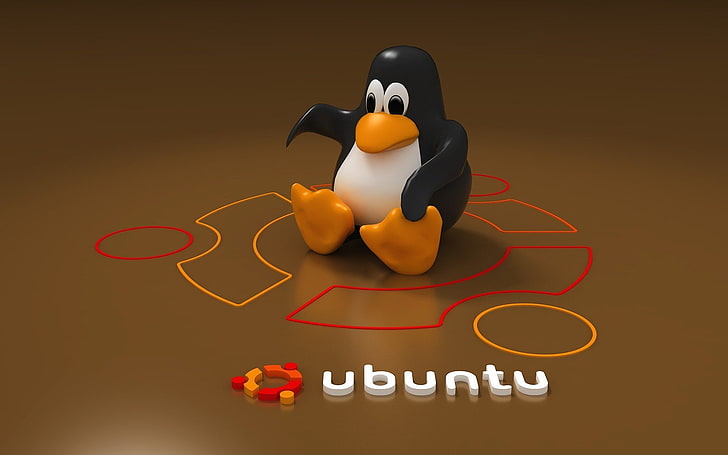 Лого на Ubuntu, Технология, Ubuntu, HD тапет