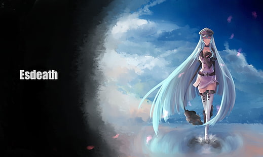 Ilustración del personaje de Esdeath, Akame ga Kill !, Esdeath, Fondo de pantalla HD HD wallpaper