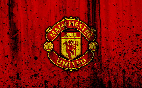 Футбол, Манчестър Юнайтед, Лого, HD тапет HD wallpaper