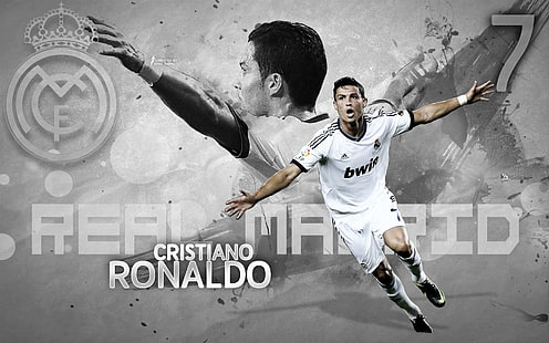 Cristiano Ronaldo Real Madrid CF, cristiano Ronaldo, Ronaldo, célébrité, célébrités, garçons, football, sport, real madrid cf, Fond d'écran HD HD wallpaper