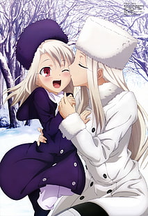 Serie Fate, Illyasviel von Einzbern, Irisviel von Einzbern, anime, anime girls, Sfondo HD HD wallpaper
