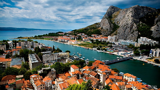 Omis, Kroatien, Europa, HD tapet HD wallpaper