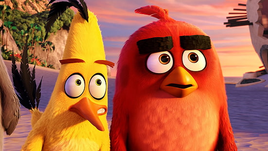 فيلم رسوم متحركة Angry Birds ، غاضب ، طيور ، كارتون ، فيلم، خلفية HD HD wallpaper