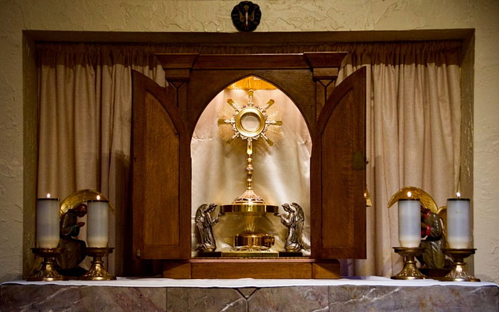 The Most Holy Sacrament, Sacrament, chapel, adoration, Jesus, HD wallpaper