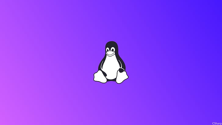 Linux, Tux, prostota, minimalizm, Tapety HD