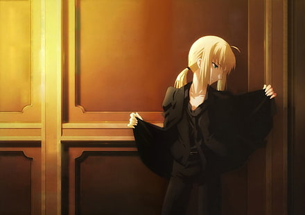 Type-Moon ، Fate Series ، Sabre ، Fate / Zero ، أنيمي ، فتيات الأنيمي، خلفية HD HD wallpaper