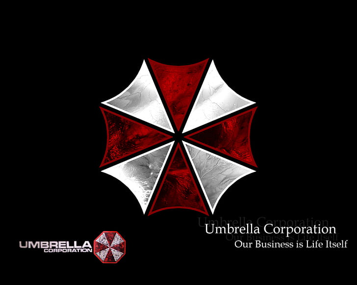 Umbrella Corporation Umbrella Resident Evil Black HD ، ألعاب الفيديو ، أسود ، شر ، مقيم ، مظلة ، شركة، خلفية HD
