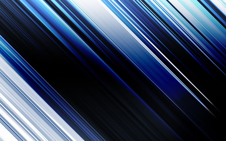 white, blue, strip, black, cool colors, HD wallpaper