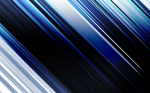 белый, синий, полосатый, черный, холодные цвета, HD обои HD wallpaper