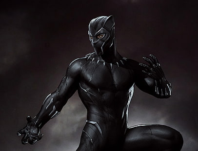 5 K, schwarzer Panther, Konzeptkunst, HD-Hintergrundbild HD wallpaper