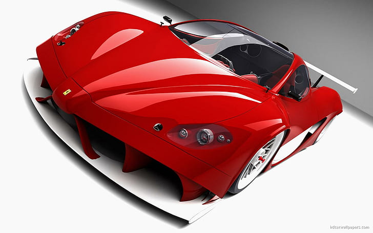 Ferrari Super Concept Design, röd ferrari konceptbil, super, koncept, ferrari, design, bilar, HD tapet