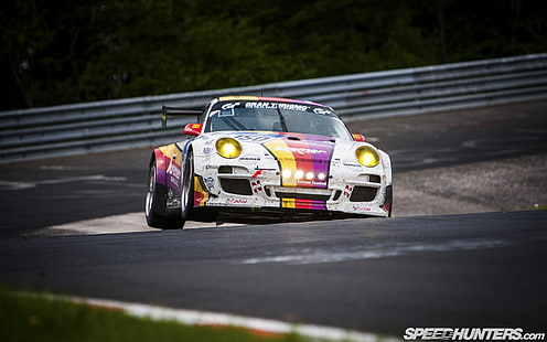 Nurburgring Race Track Porsche Race Car HD, автомобили, авто, гонки, Порше, трасса, Нюрбургринг, HD обои HD wallpaper