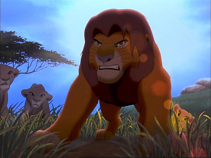 Simba Lion King, Film, Klasik, Marah, raja singa simba, film, klasik, marah, Wallpaper HD