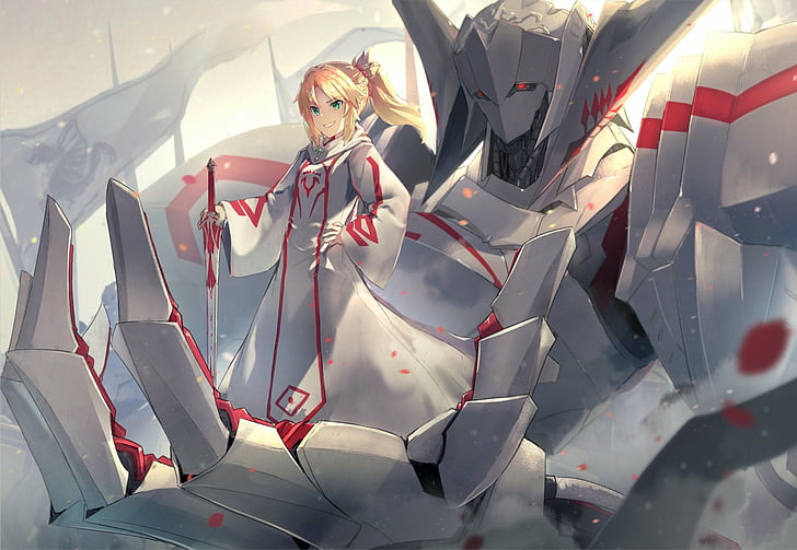 Fate Series, Fate / Apocrypha, Mordred (Fate / Apocrypha), Saber of Red (Fate / Apocrypha), Fondo de pantalla HD