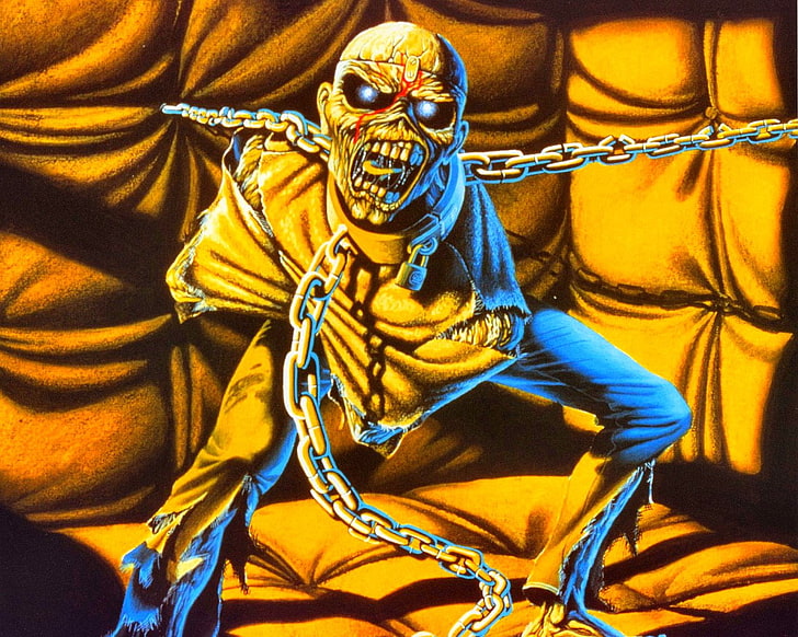 papel de parede de monstro na prisão, Banda (Música), Iron Maiden, HD papel de parede